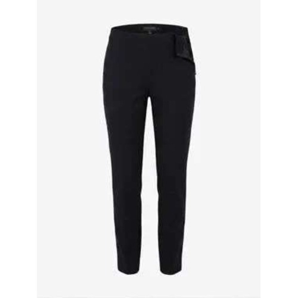 Ted Baker London Rayalt Black Skinny Trousers Rose Gold Side Zip Size 1 US 4